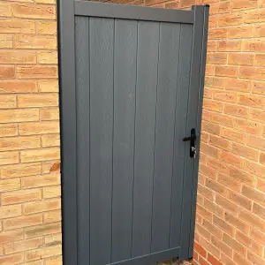 Composite Grey Garden Gate: Click Here To View Larger Image