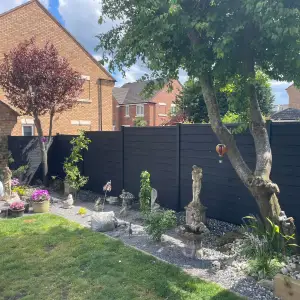 Composite Fencing Installation: Click Here To View Larger Image